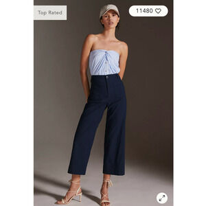 Anthropologie The Colette Cropped Wide-Leg Pants by Maeve 29